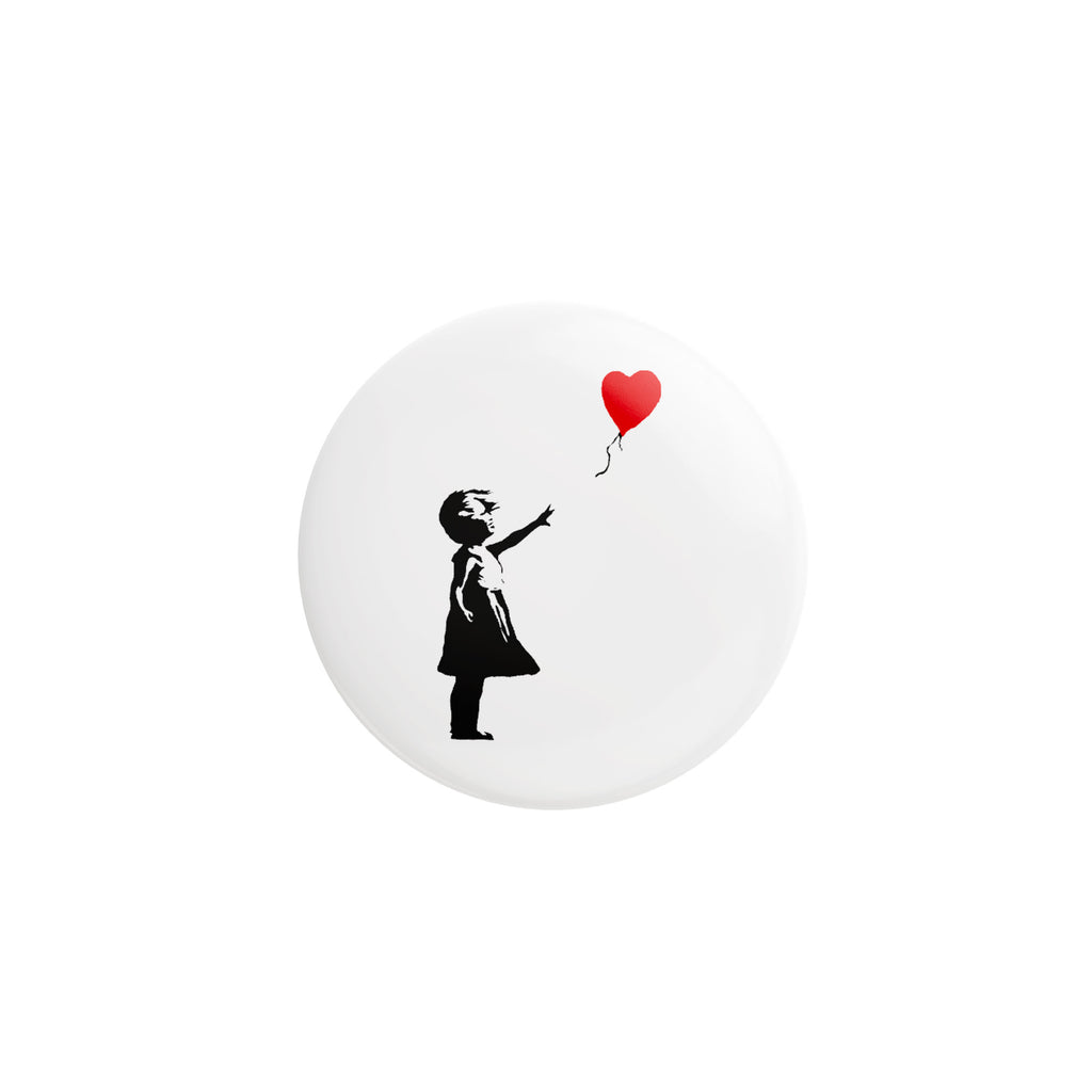 Spilla Pin - Bambina con Palloncino Banksy 32mm | Strillone Society
