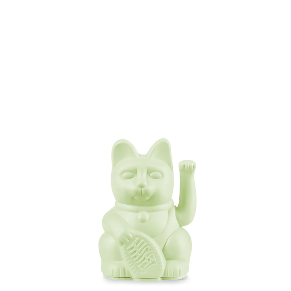 Lucky Cat Maneky Neko Mini Verde Chiaro | Strillone Society