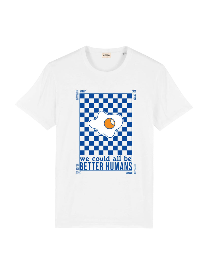 T-shirt Better Humans, Pattyland Market in collaborazione con Strillone Society