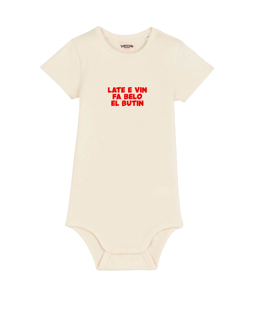 Body Bimbo Late E Vin Fa Belo El Butin Cotone Naturale | Strillone Society