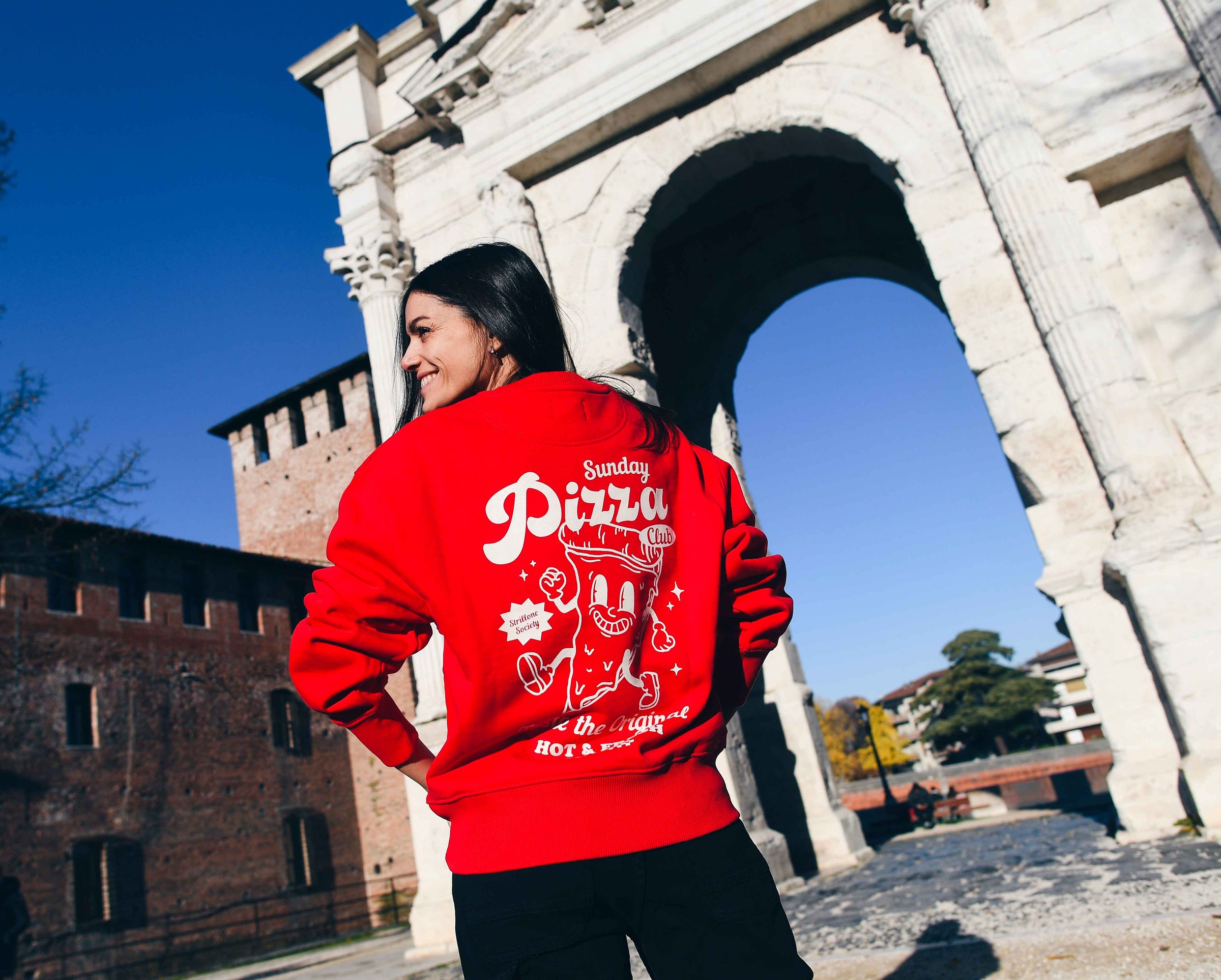 Felpa Over Heavy Sunday Pizza Club | Strillone Society | Strillone Society