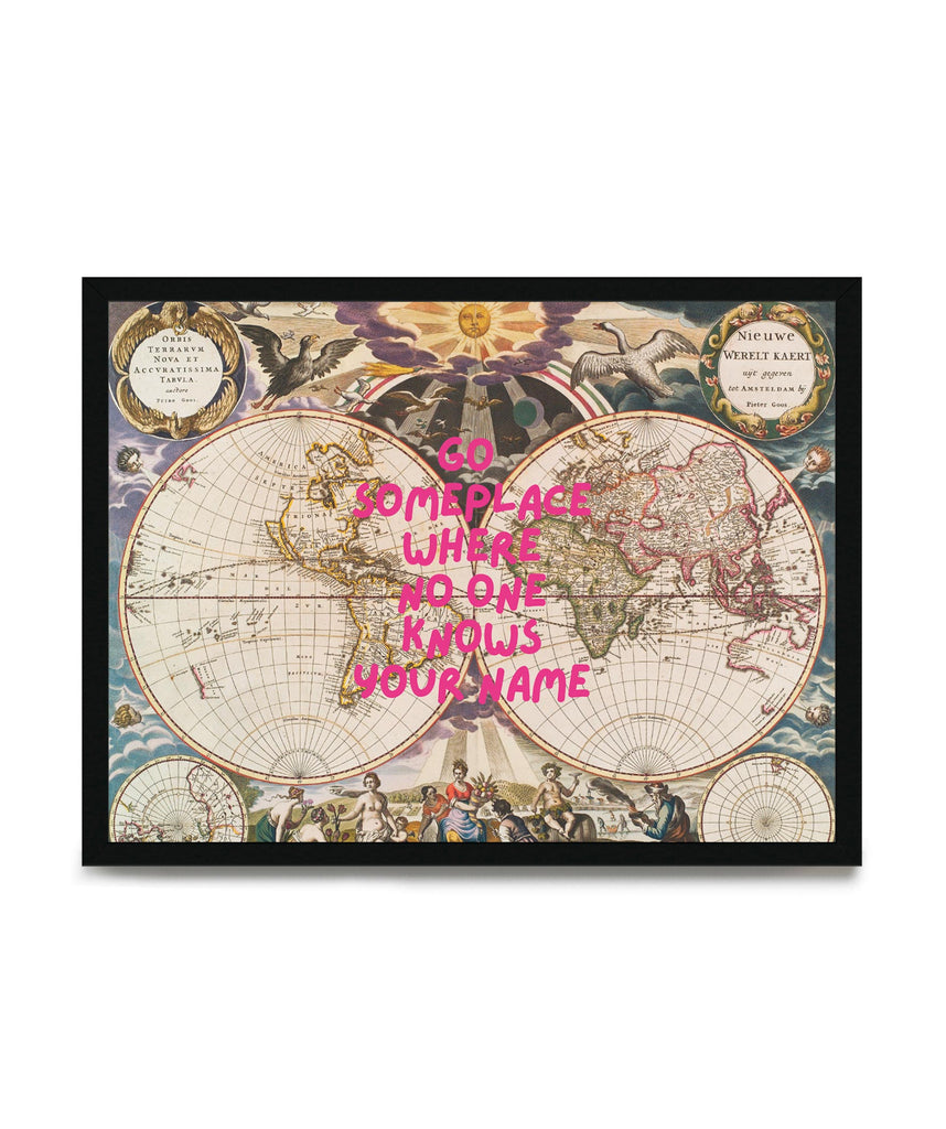 Go Someplace - Poster con cornice | Strillone Society