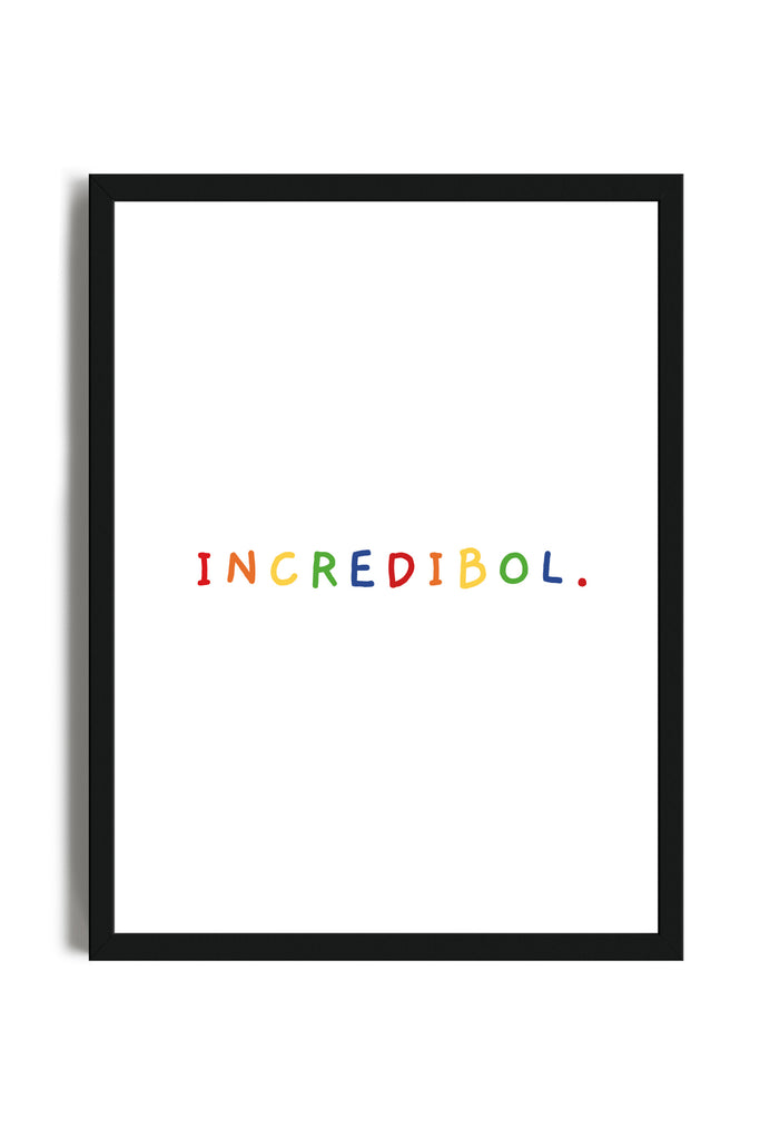 Incredibol - Poster con cornice | Strillone Society