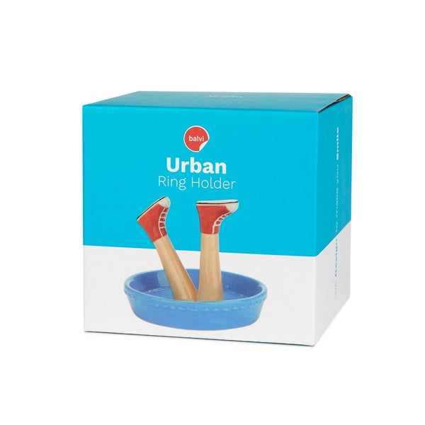 Porta anelli Happy Legs Urban in ceramica