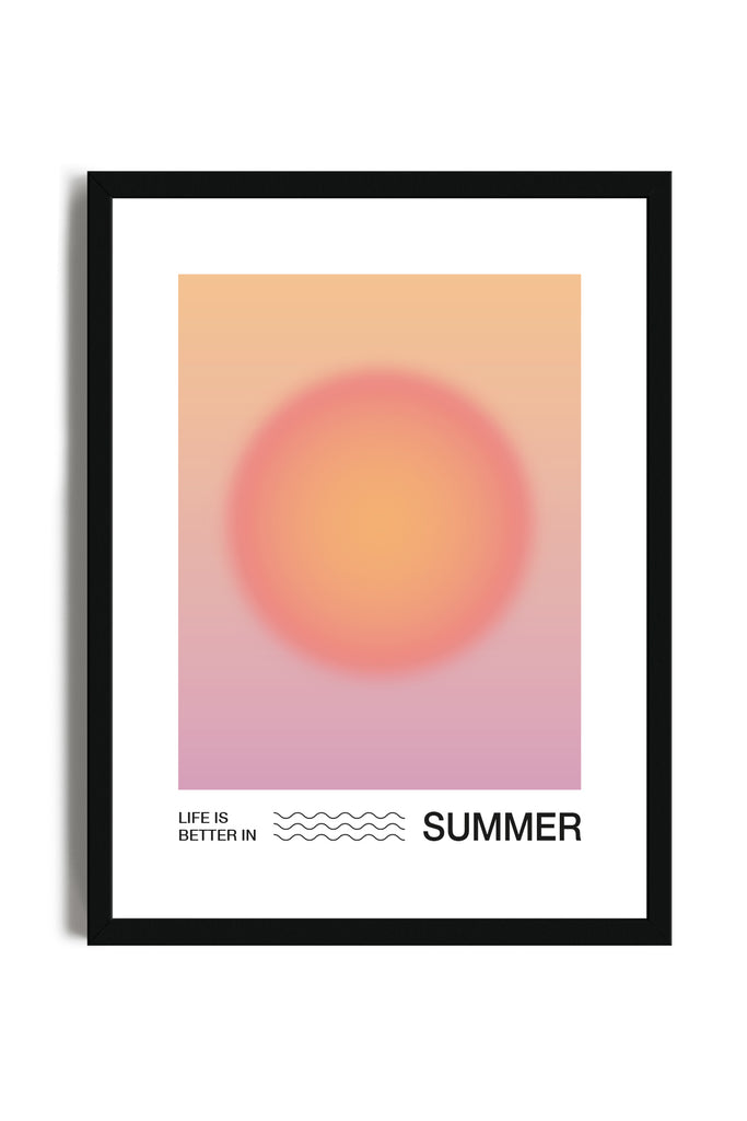 Life is Better in Summer - Poster con cornice | Strillone Society