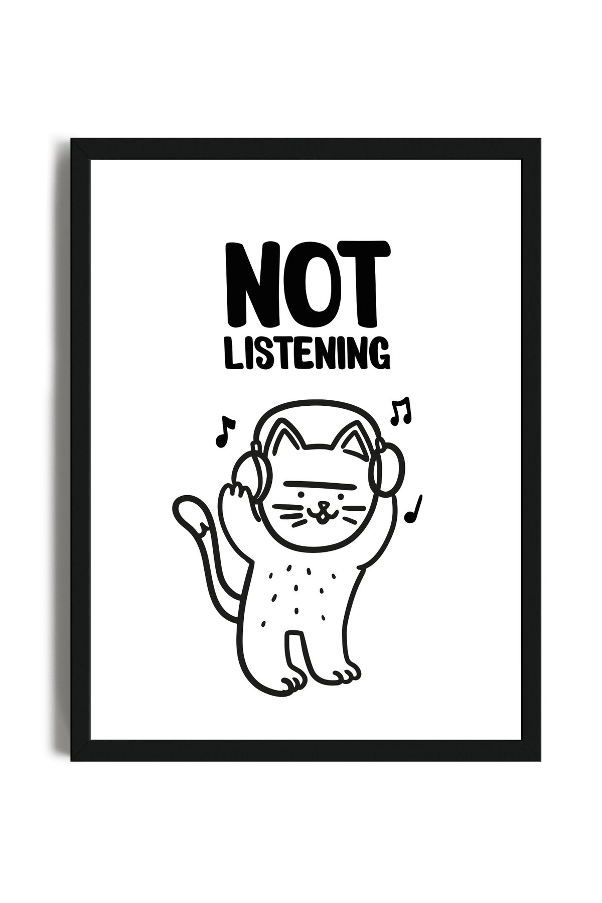 Not Listening - Poster con cornice | Strillone Society
