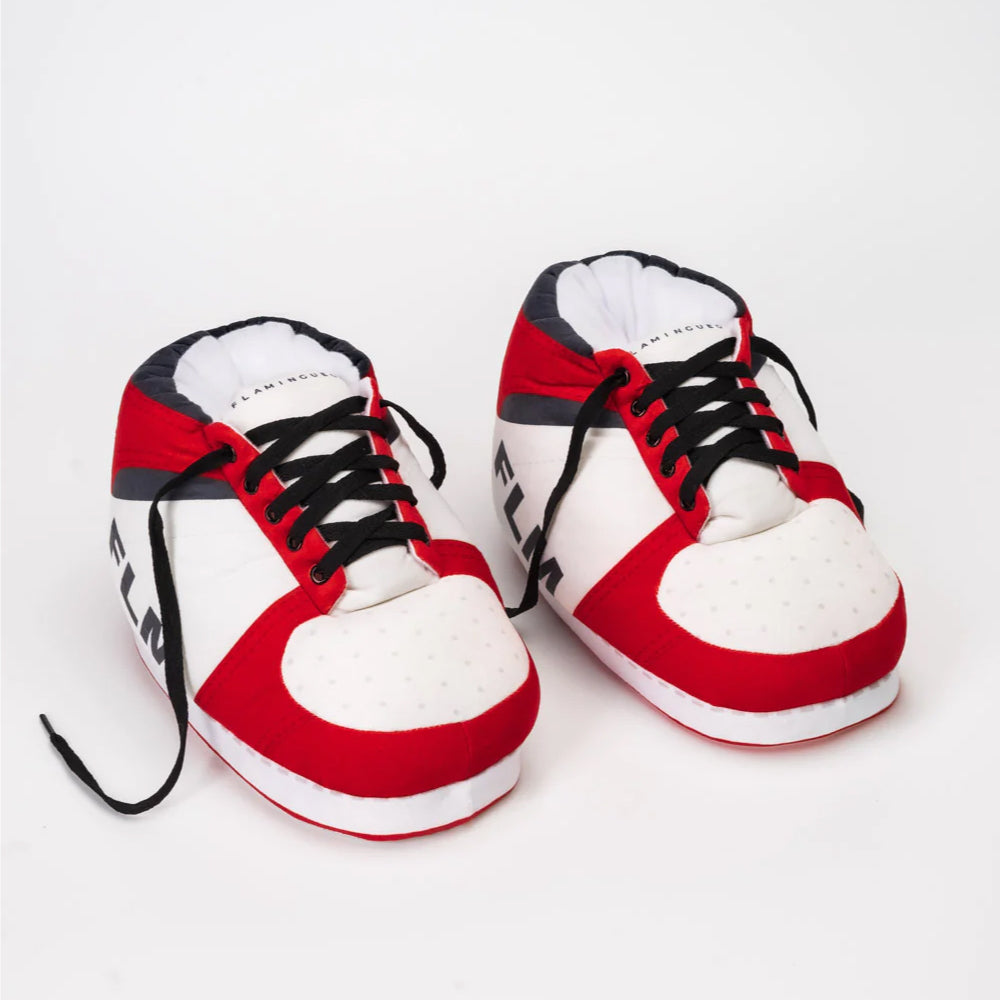 Pantofole per la casa bianco e rosso | Strillone Socety