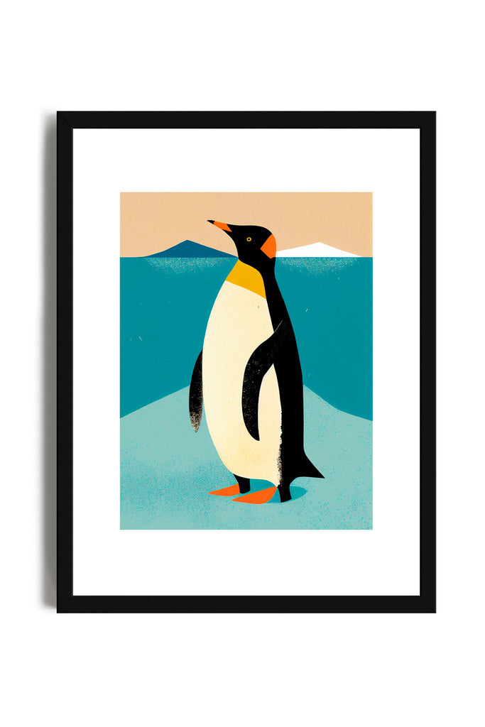 Pinguino Illustrazione - Poster con cornice | Strillone Society