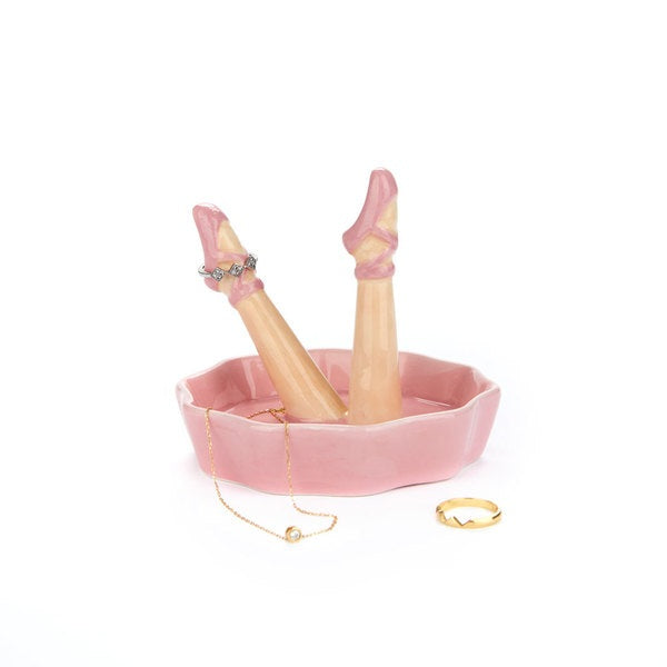 Porta anelli - Happy Legs Dance - in ceramica | Strillone Society