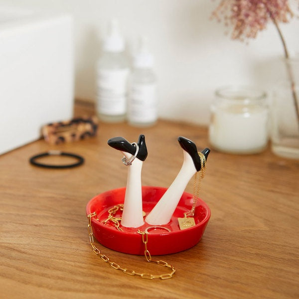 Porta anelli - Happy Legs Party - in ceramica | Strillone Society