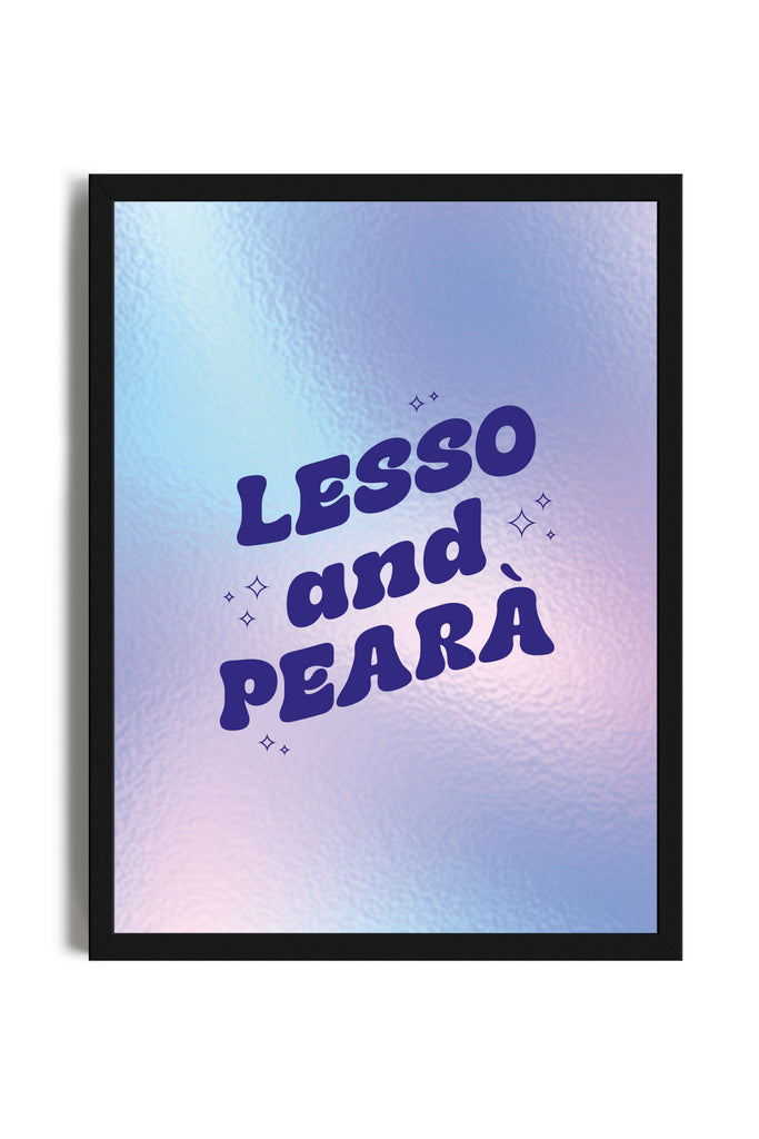 Lesso and Pearà - Poster con cornice | Strillone Society X Verona Deep Pearà