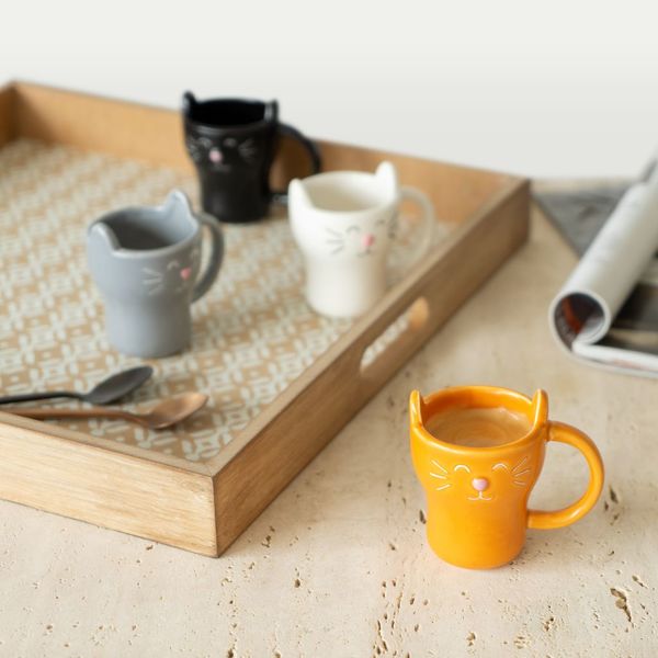 Set - tazzine - a forma di gatto | Strillone Society