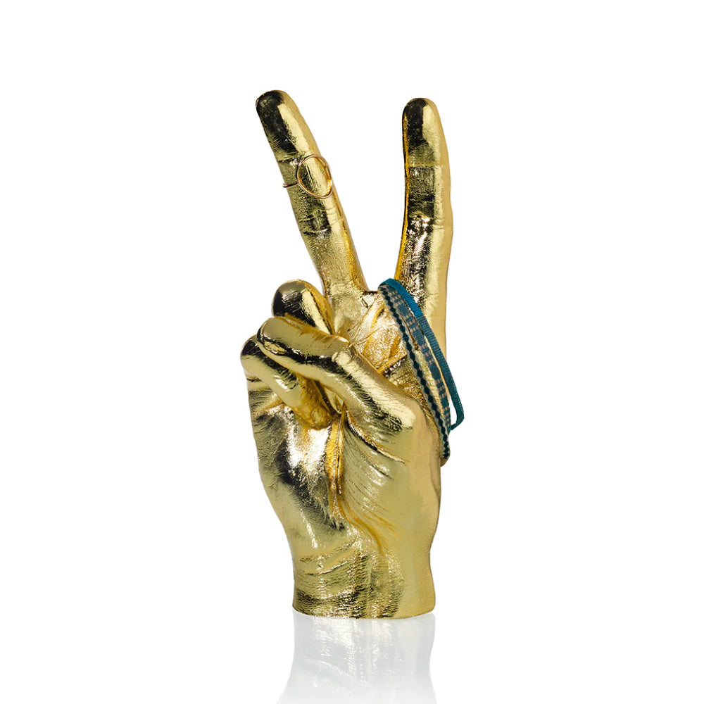 Statua Segno di Pace Oro | Strillone Society