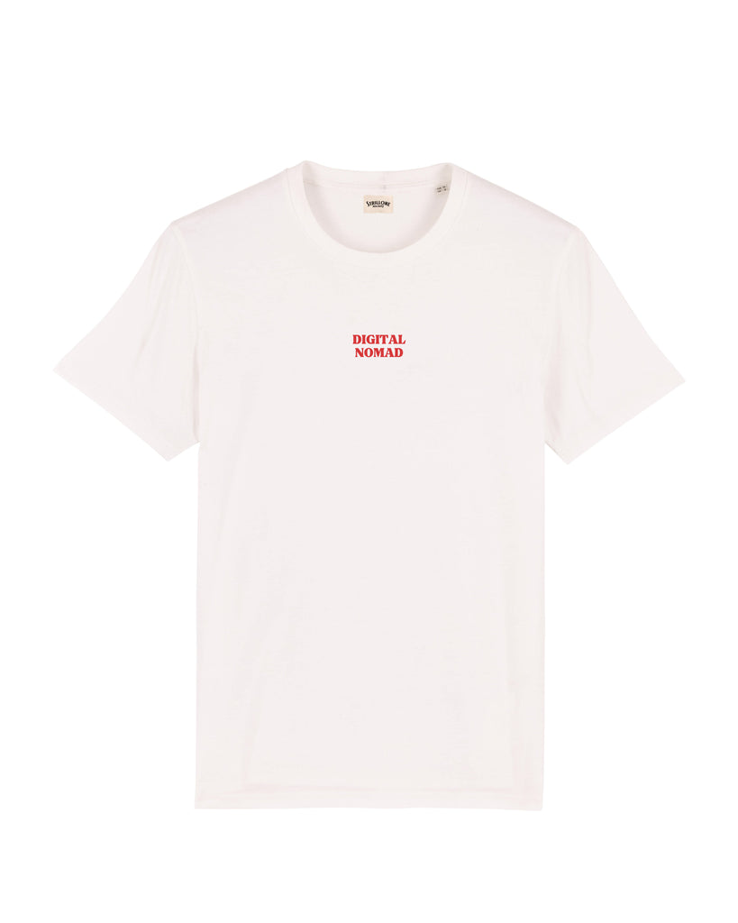 T-Shirt Digital Nomad White Off | Strillone Society