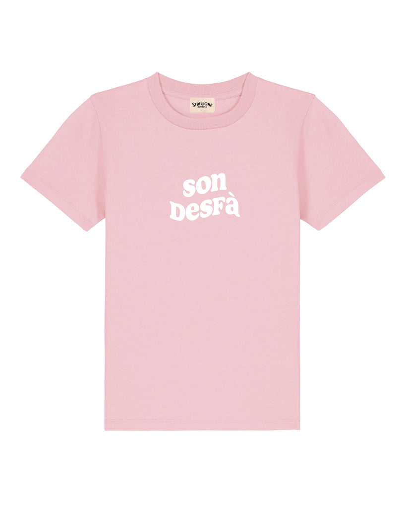 T-Shirt Kids Son Desfà Rosa | Strillone Society