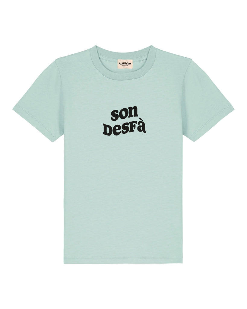 T-Shirt Kids Son Desfà Verde Salvia | Strillone Society