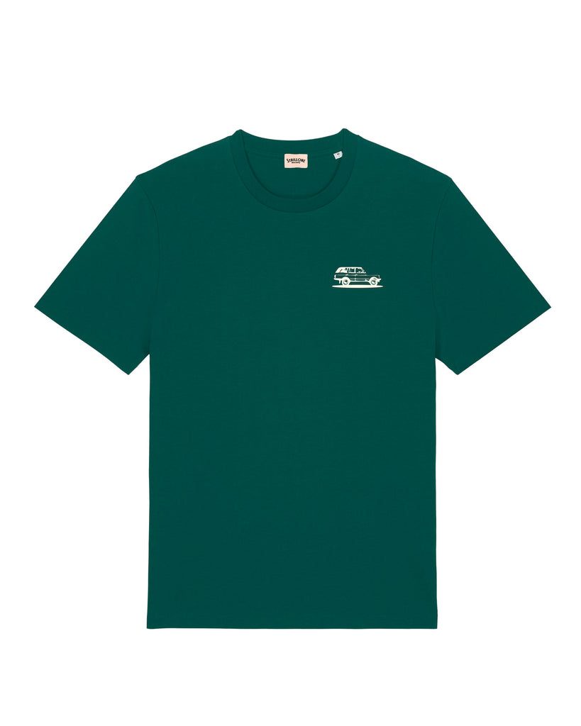 T-Shirt Land Rover Fronte Verde Smeraldo | Strillone Society