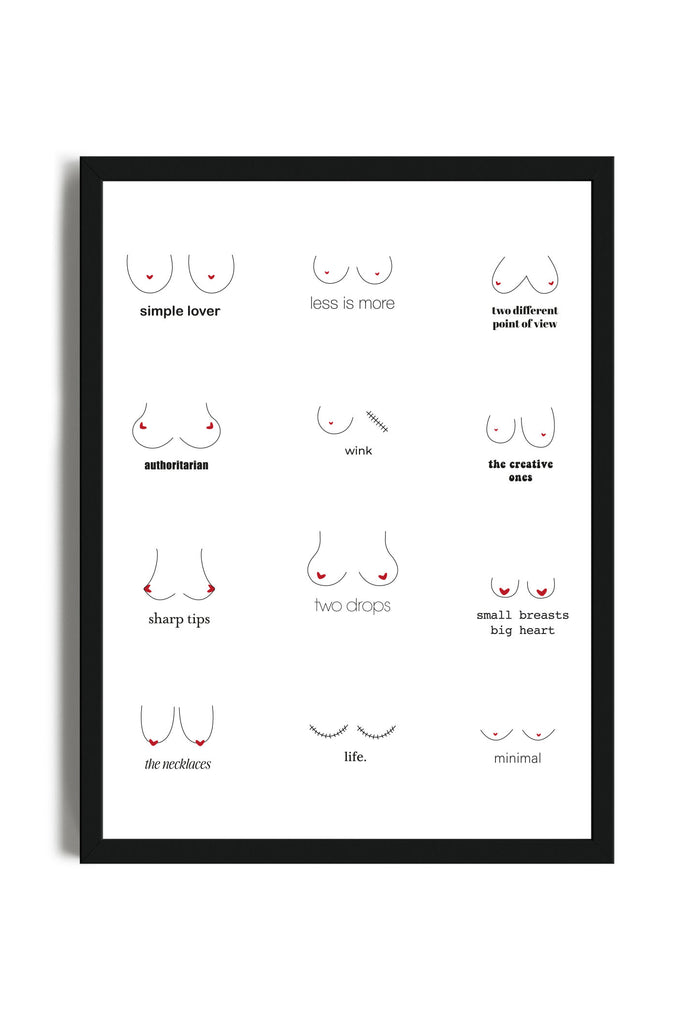 Tettine - Poster con cornice | Strillone Society