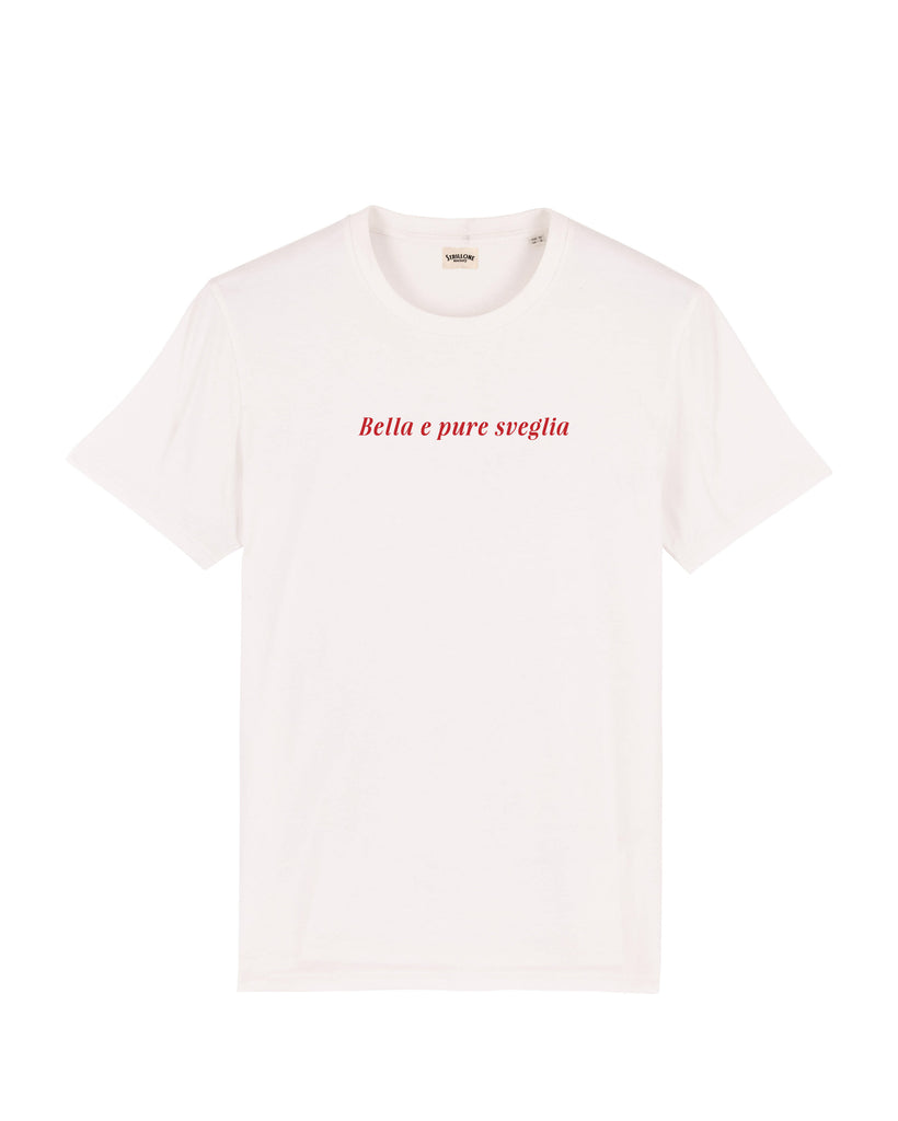 T-Shirt Bella E Pure Sveglia White Off | Strillone Society
