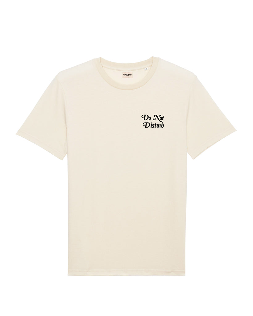 T-Shirt Do Not Disturb Cotone Naturale | Strillone Society