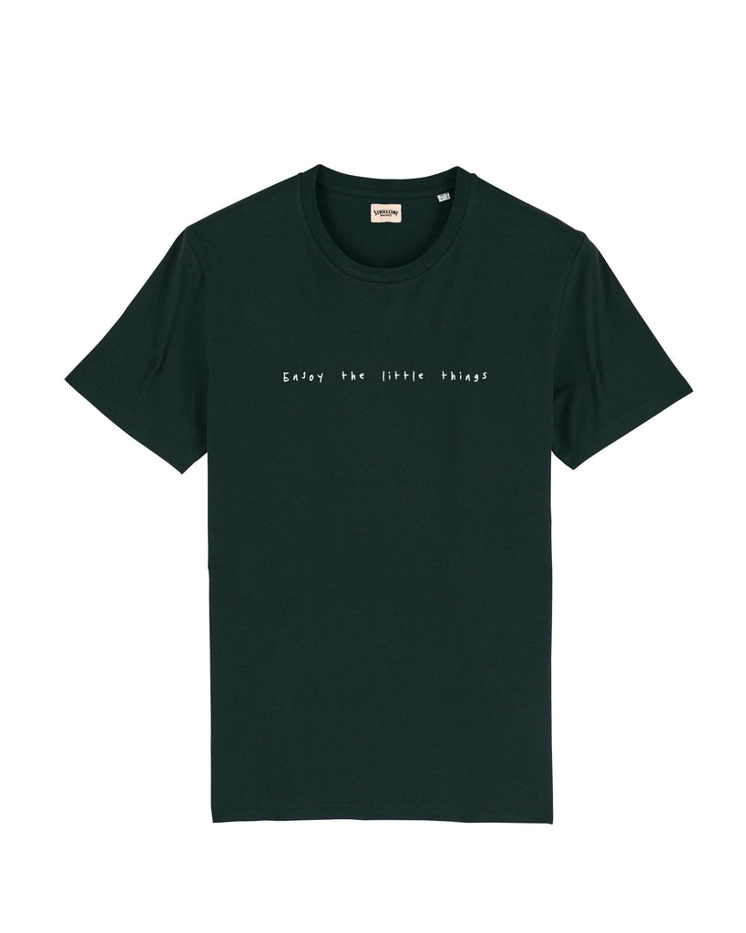 T-Shirt Enjoy the Little Things Nero | Strillone Society