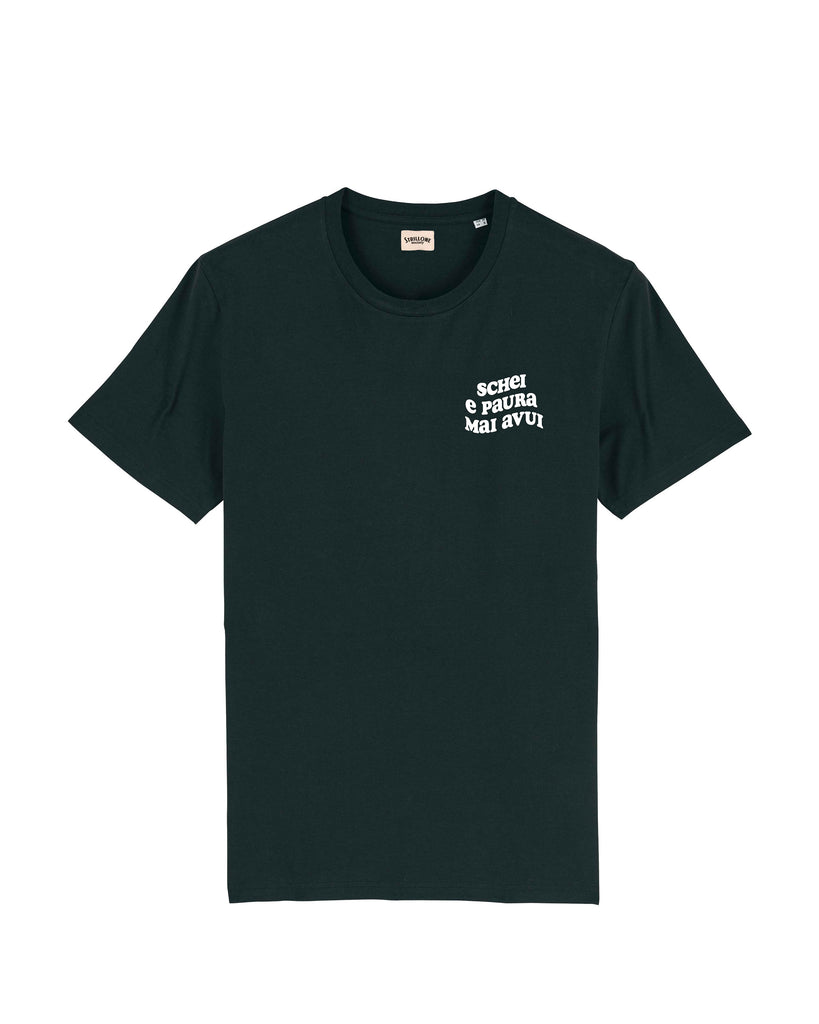 T-Shirt Schei e Paura Mai Avui Nero | Strillone Society