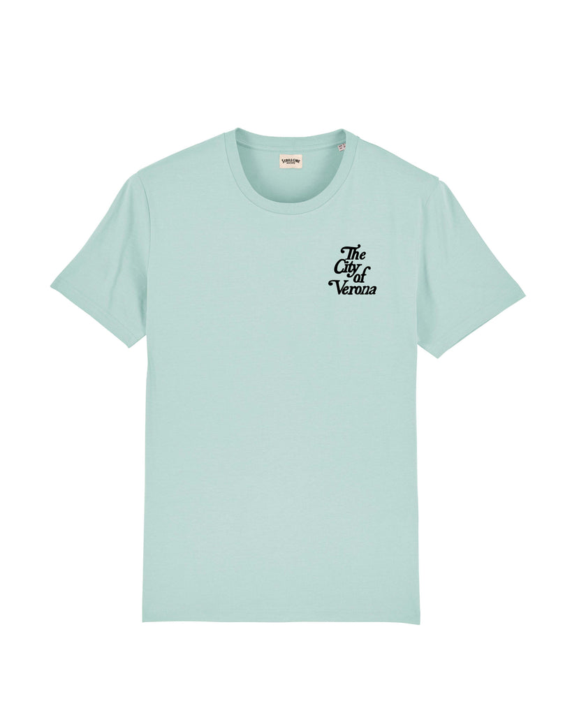 T-Shirt The City of Verona Blu Caraibi | Strillone Society