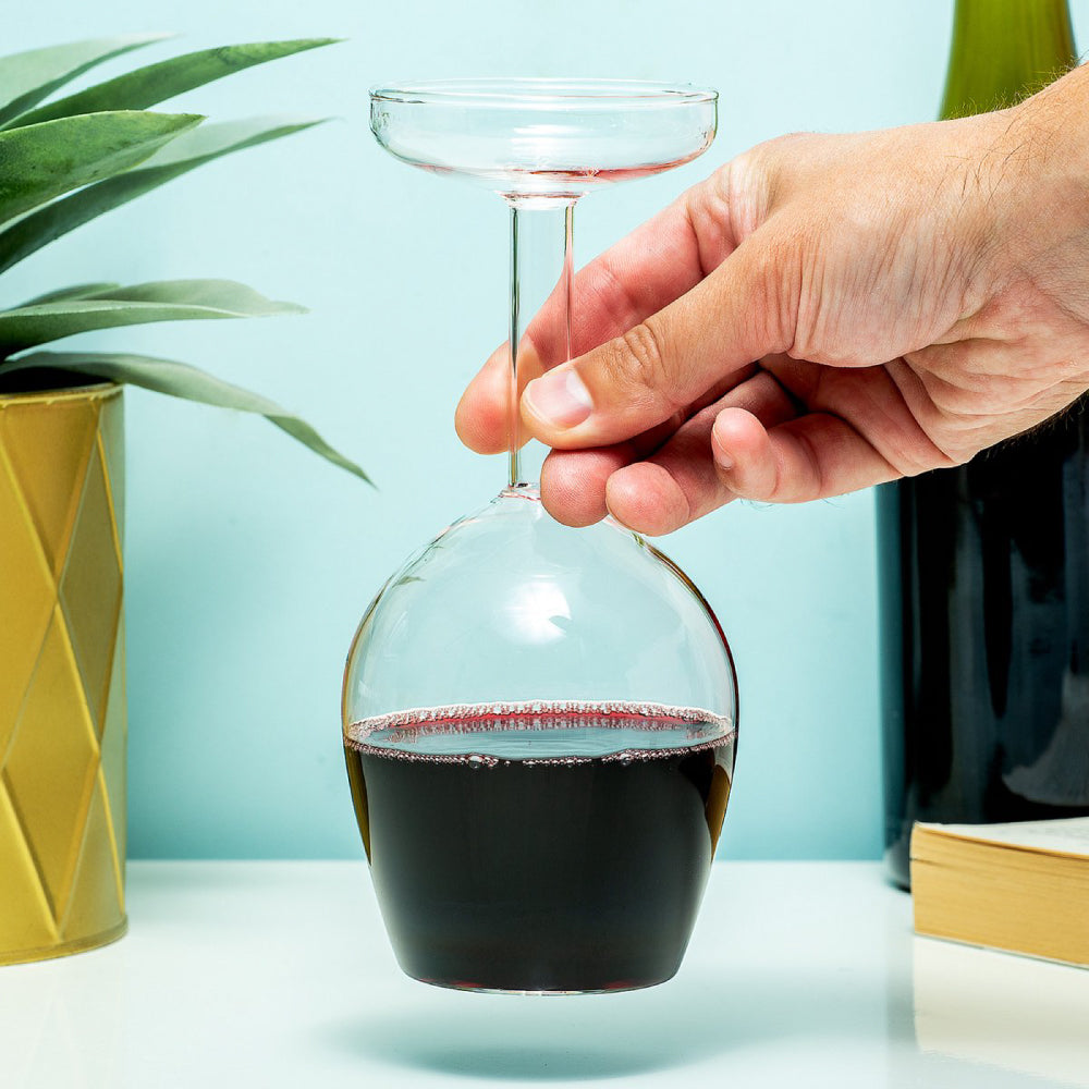 Upside Down Wine Glass | Strillone Society