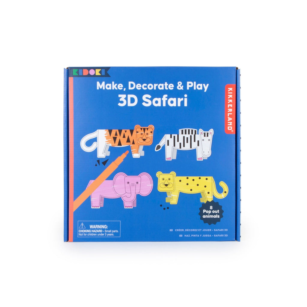 3D Safari Make, Decorate and Play