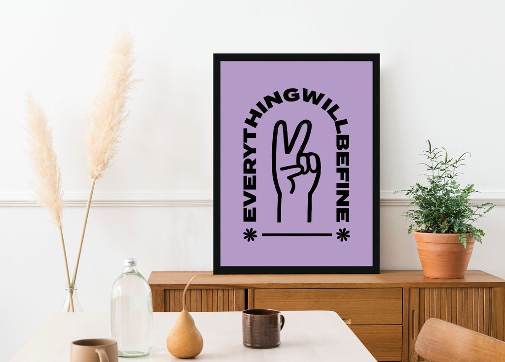 Everything will be Fine - Poster con cornice interior | Strillone Society