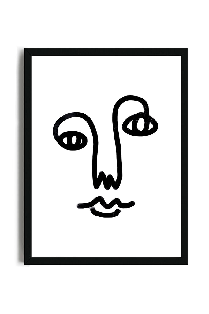 Minimal Face - Poster con cornice | Strillone Society