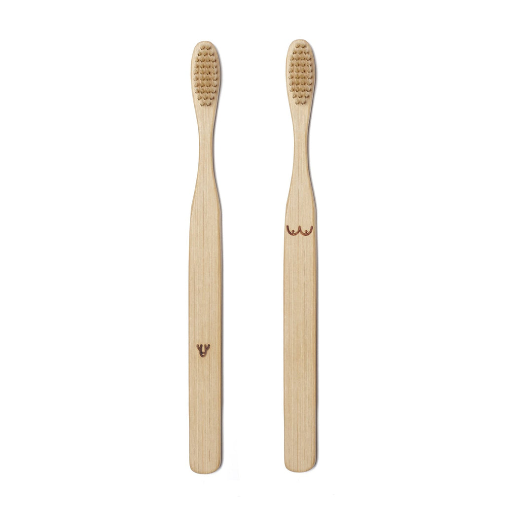 Set Spazzolino da Denti Nude Bamboo | Strillone Society