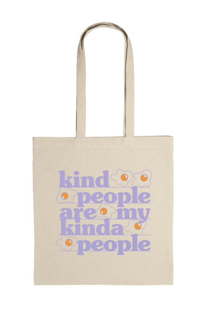 Shopper Bag con stampa "Kind People are my Kinda People" Pattyland Market