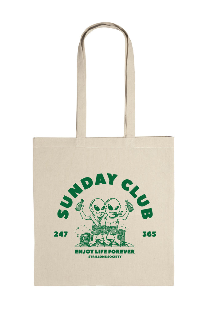 shopper bag sunday club, enjoy life forever Strillone Society