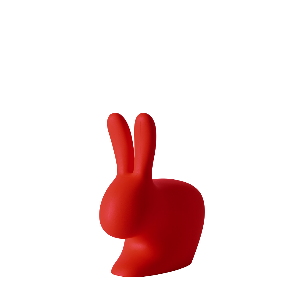 Qeeboo Chair Rabbit Baby Rosso | Strillone Society
