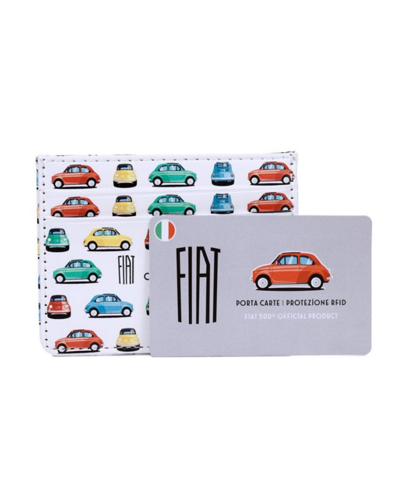 Porta Carte di Credito ufficiale Fiat 500 Retro con Protezione RFID 