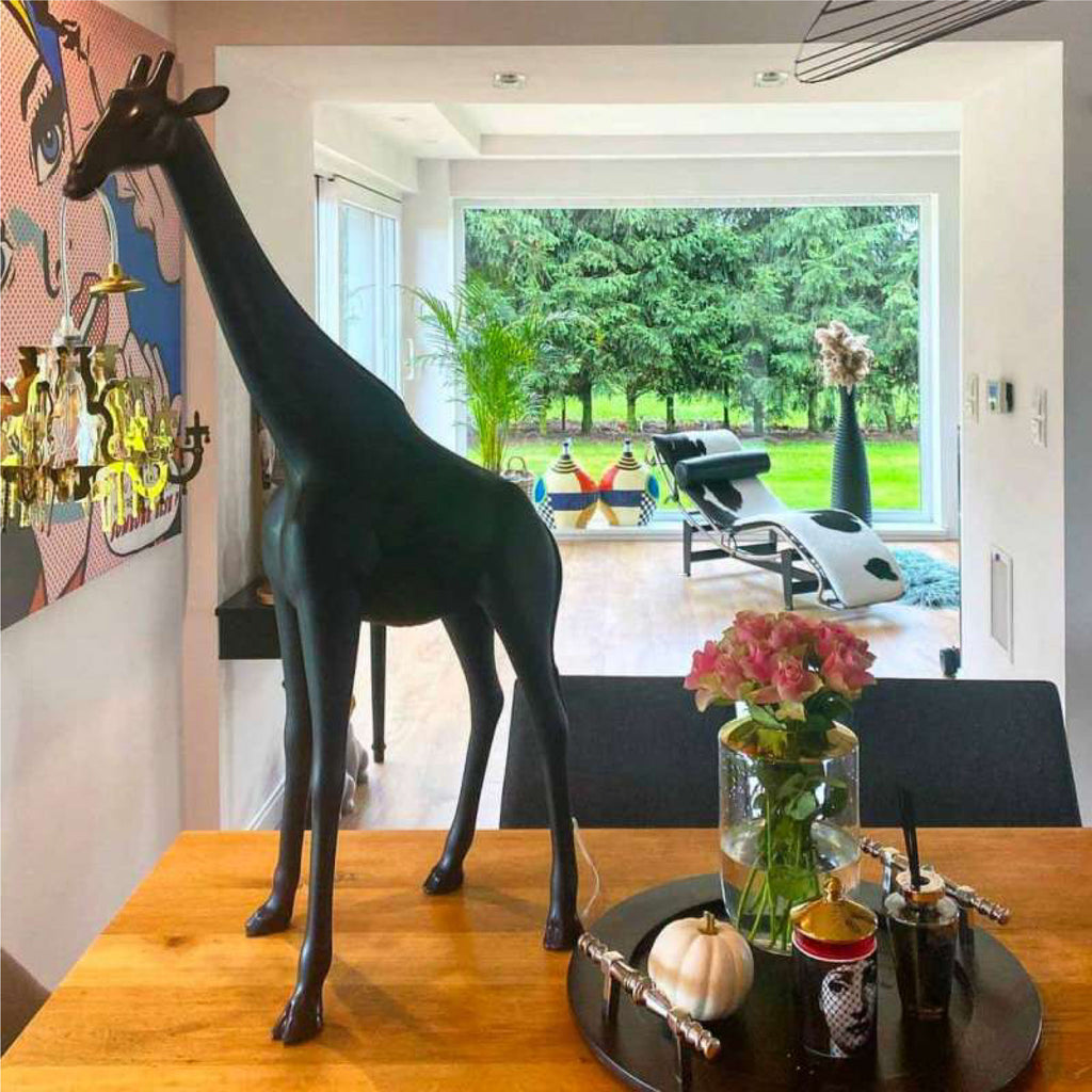 Qeeboo Lampada Giraffa XS Nero Interior | Strillone Society