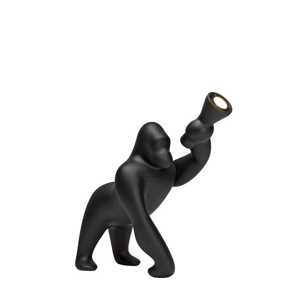 Qeeboo Kong XS Lampada Gorilla Nero | Strillone Society