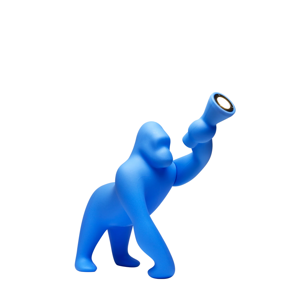 Qeeboo Kong XS Lampada Gorilla Blu | Strillone Society