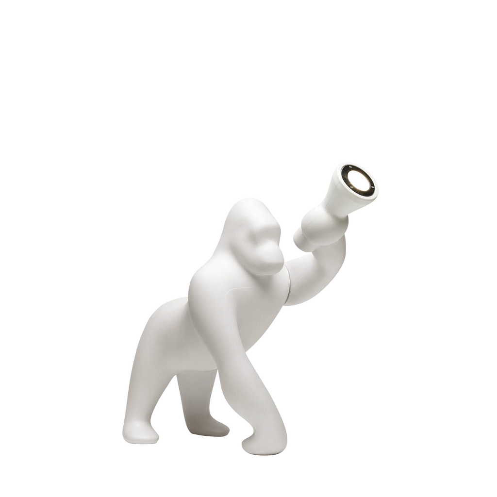 Qeeboo Kong XS Lampada Gorilla Bianco | Strillone Society