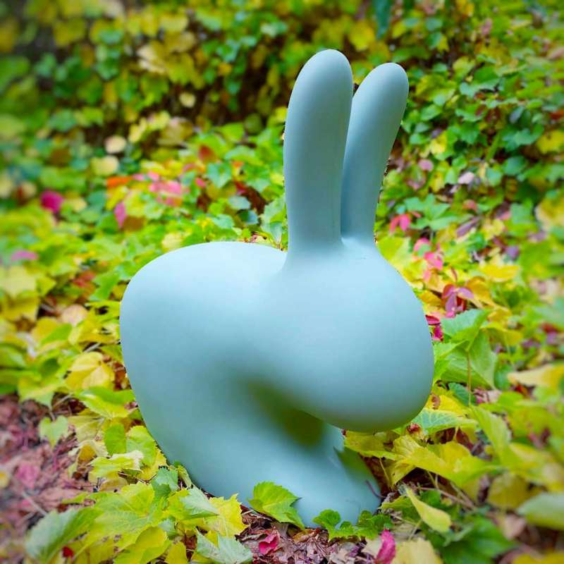 Qeeboo Chair Rabbit Baby outside | Strillone Society