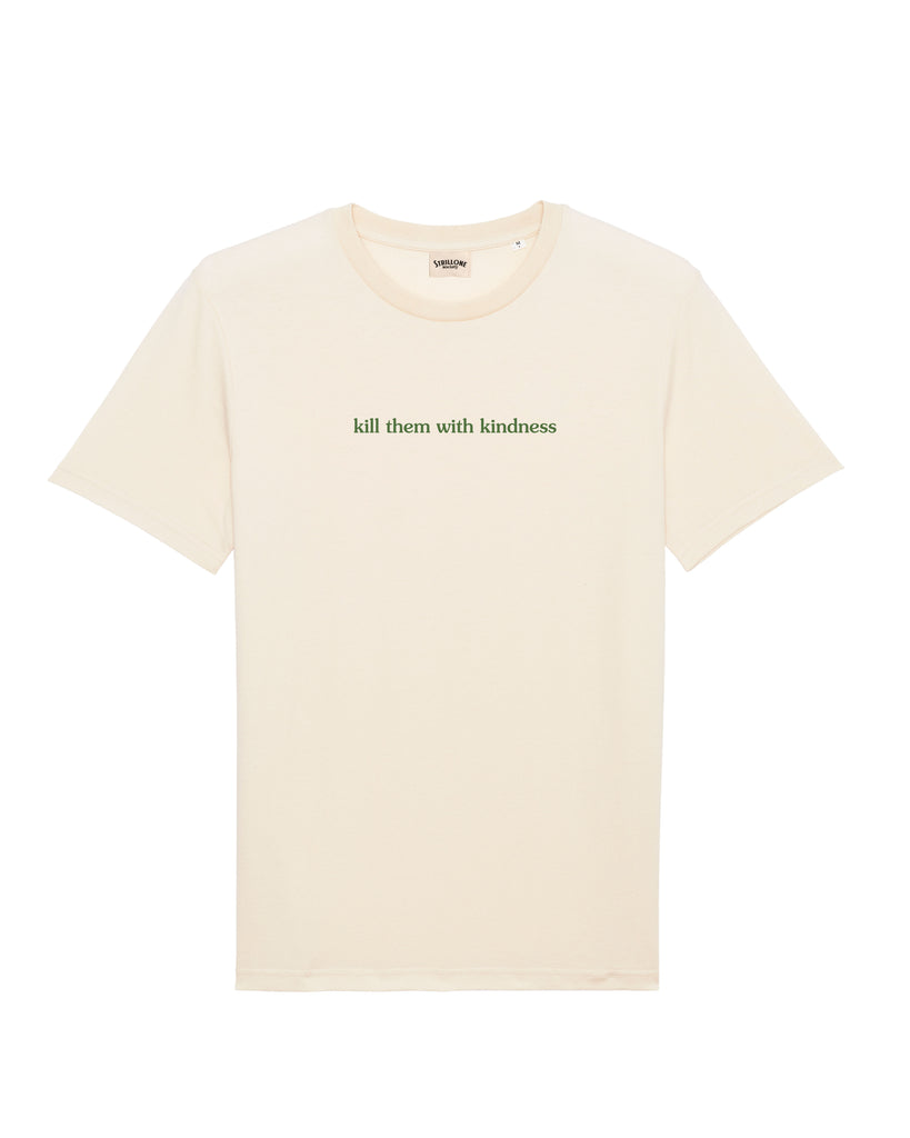 T-Shirt Kill Them With Kindness Cotone Naturale | Strillone Society X Pattyland Market