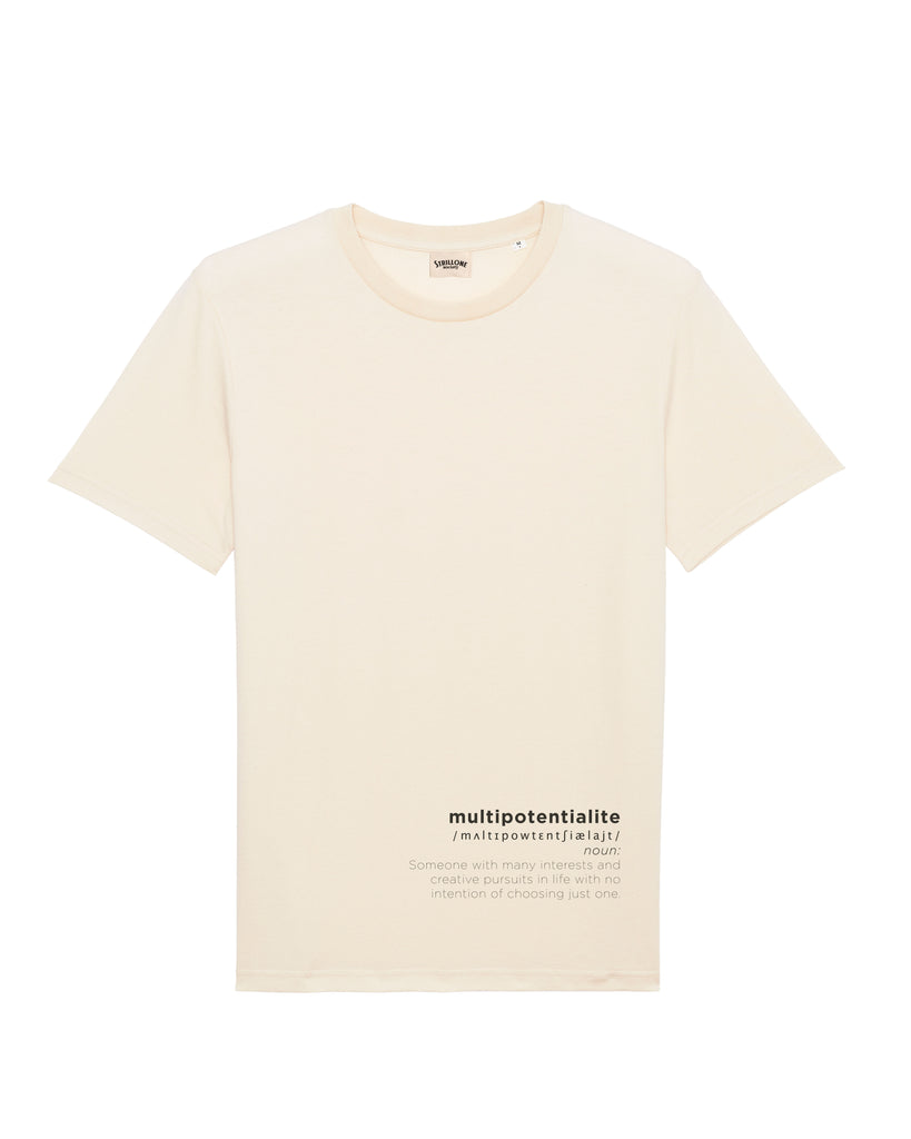 T-Shirt Multipotentialite Cotone Naturale | Strillone Society