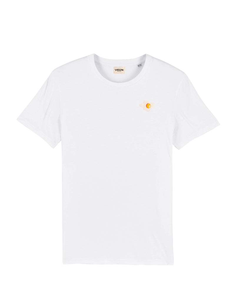 T-Shirt con ricamo Uovo